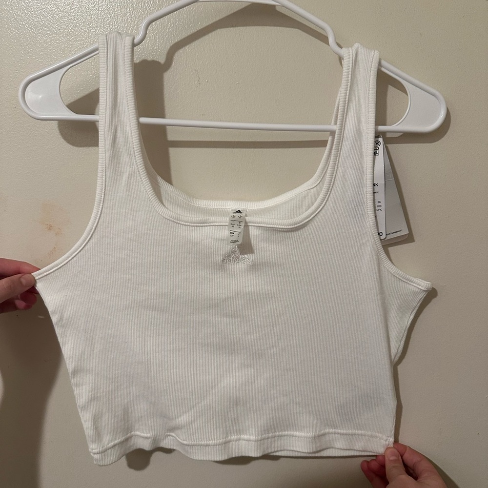 White Adidas Tank Top